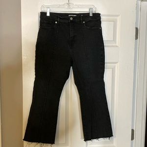 LOFT Petite Kick Crop Jeans Black